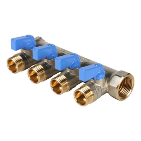 коллектор 4 выхода STOUT 3/4