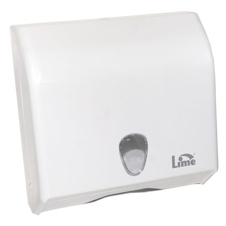 диспенсер для полотенец LIME настенный V-сложение 12,5х29,5х29см белый пластик
