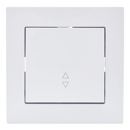 переключатель 1-клавишный LEZARD Vesna проходной белый