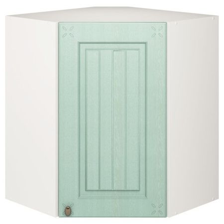 кухонный шкаф навесной угловой Прованс Изумруд 720х594х594мм 1 дверь МДФ/ЛДСП