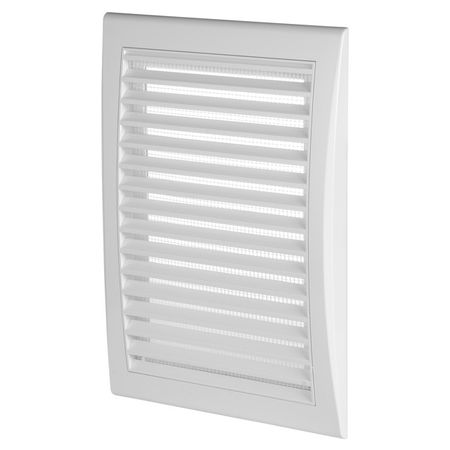решетка вентиляционная AWENTA 175х250мм TL3 с сеткой пластик белая