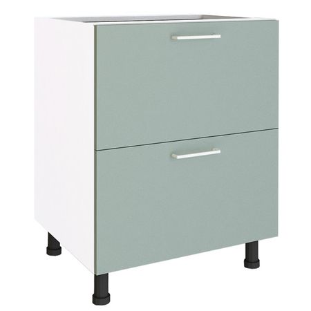 кухонный шкаф напольный Верде 600х550х820мм 2 ящика МДФ/ЛДСП