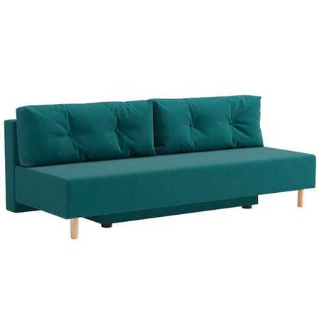 диван-еврокнижка Эмми 2005х855х800мм рогожка изумрудный