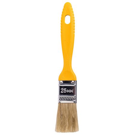 кисть плоская KORVUS Хобби натуральная щетина 25мм, арт.0103310 папка 2кольца а4 25мм пластик 0 7мм зеленая