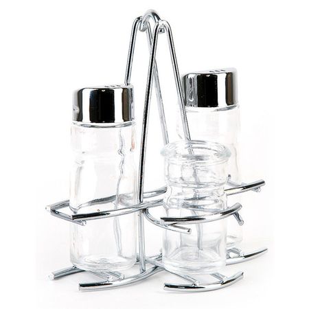 набор для специй NOUVELLE DAILY 3 предмета на подставке стекло, металл