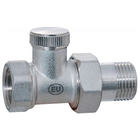 вентиль для радиатора KROMWELL запорный прямой 3/4