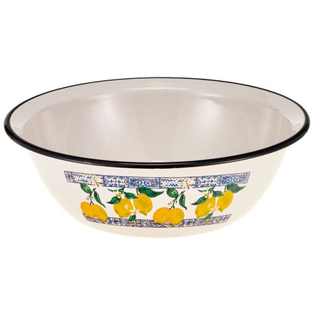 миска HITT Лимонная мозаика 28см 3,5л эмал.сталь