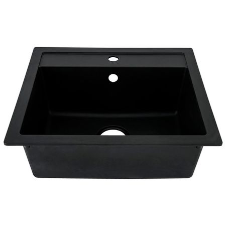 мойка врезная URBATEC 560х500х200мм черный композит трафарет геометрических фигур луч