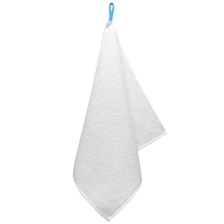 салфетка махр. 35х35см белая/голубая, арт.СФ-голубая