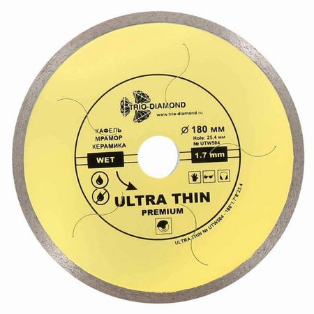 диск алмазный TRIO-DIAMOND Ultra Thin Premium 180х1,7х25,4мм сплошной