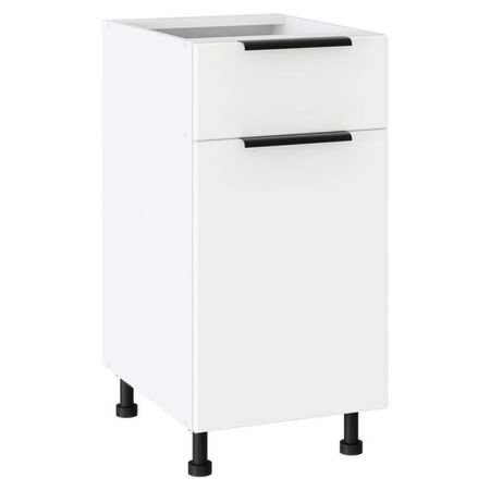 кухонный шкаф напольный Лира 820х400х504мм 1 ящик 1 дверь МДФ/ЛДСП