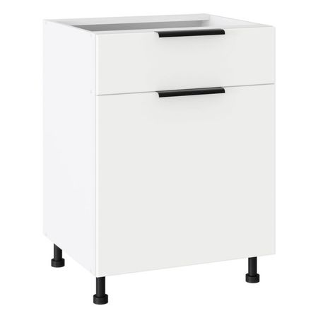 кухонный шкаф напольный Лира 820х600х504мм 1 ящик 1 дверь МДФ/ЛДСП