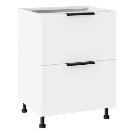 кухонный шкаф напольный Лира 820х600х504мм 2 ящика МДФ/ЛДСП