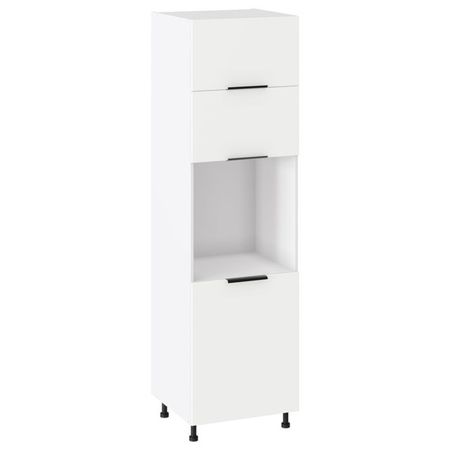 кухонный шкаф-пенал для духовки Лира 2140х600х560мм 3 двери МДФ/ЛДСП