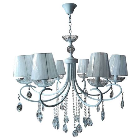 люстра подвесная БАЛТИЙСКИЙ СТИЛЬ Хрусталь 8x40Вт Е14 металл,стекло