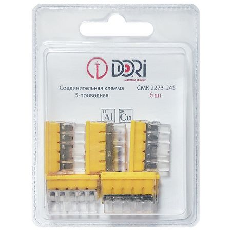 клемма соединительная DORI 5х2,5мм.кв с контактной пастой 6шт