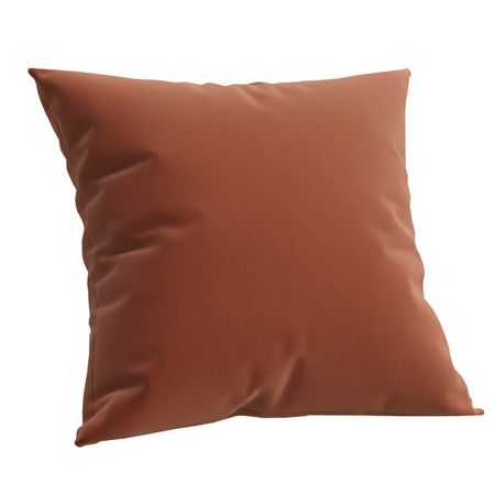 подушка Эшли 450х450х140мм велюр терракотовый
