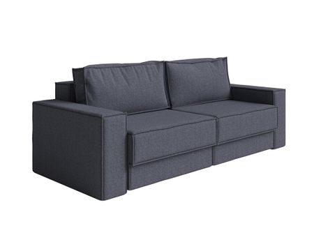 Орматек Диван-кровать Porto Middle двухсекционный (Ткань: Рогожка Nice Графит) 196x157