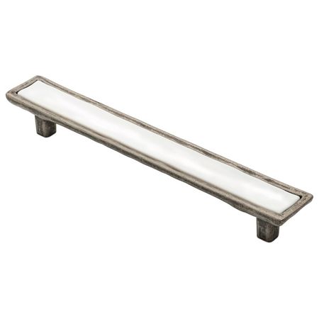 ручка-скоба 128мм фарфор черненный старинный цинк