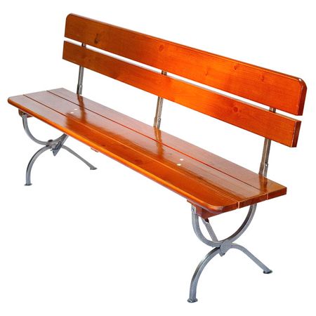 скамейка садовая складная со спинкой Линц 180х45х89см