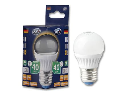 лампа светодиодная REV 5Вт E27 350лм 2700K 220В шар G45