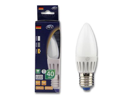 лампа светодиодная REV 5Вт E27 350лм 2700K 220В свеча С37