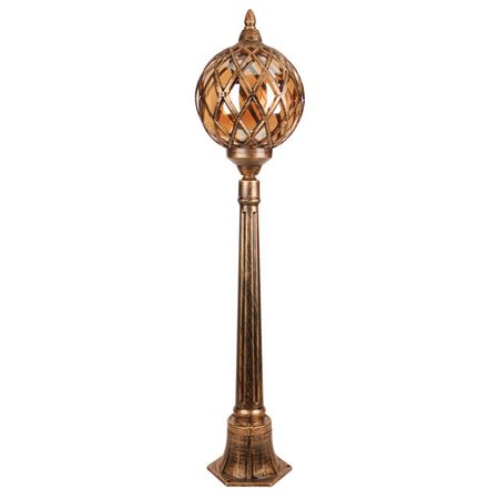 светильник уличный столб DE FRAN Marrakesh 100Вт Е27 IP44 черненное золото