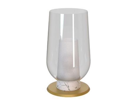 Mantra Лампа настольная Nora 8401 (Стекло Белое) 18x33