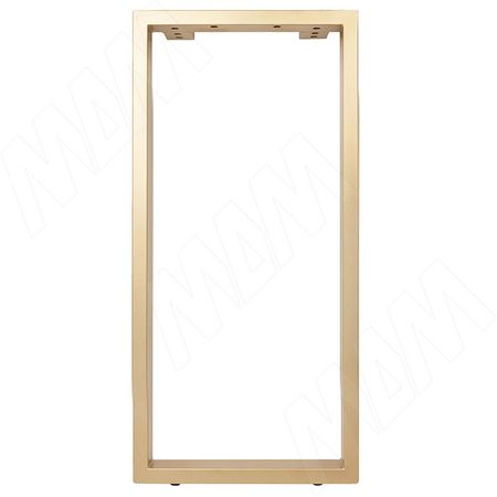 Пилар опора для стола П-образная, 60х30, 445xH1040 (+10 мм), золото матовое (П60X30/445X1040 GL)