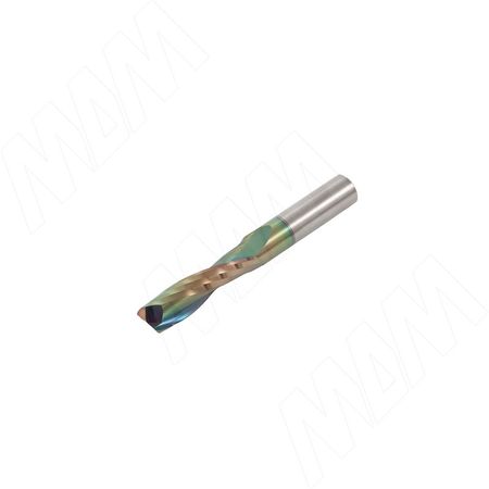 Фреза спиральная твердосплавная D12xL42, S12xGL90, Z2, Up/Rh, чистовая (KF-112-12-42-12)