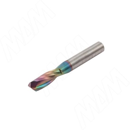 Фреза спиральная твердосплавная D8xL22, S8xGL60, Z2, Up/Rh, чистовая (KF-112-08-22-8)