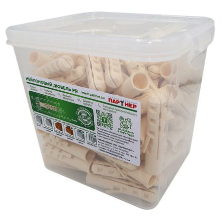 дюбель распорный нейлоновый ПАРТНЕР PR 12x60мм 100шт