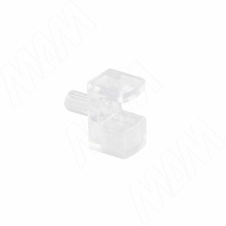 KOSMO полкодержатель для стеклянных полок толщиной 5-6 мм, со штоком, прозрачный (1 60200 10 ZZ)