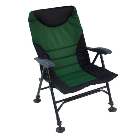 стул складной с подлокотниками 62х62х102см черный сталь