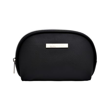 Косметичка must have овальная LADY PINK BASIC черная любимые песенки