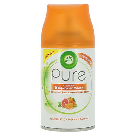 Сменный блок AIR WICK PURE 5 эфирных масел с ароматом апельсина и грейпфрута 250 мл