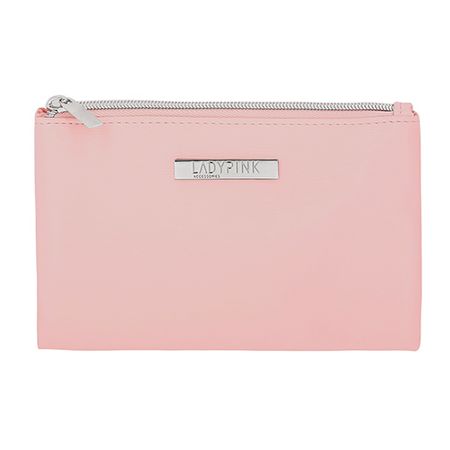 Косметичка LADY PINK BASIC must have плоская розовая