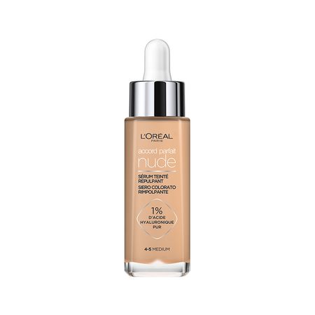 Крем тональный для лица LOREAL ACCORD PARFAIT NUDE с гиалуроновой кислотой тон 4-5 medium ошо ошо гость