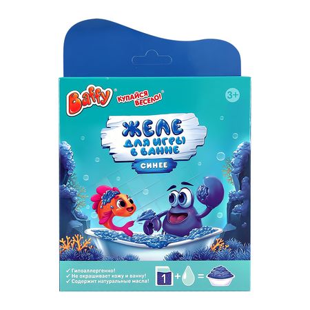 Желе для игры в ванной BAFFY детское 3+ синий 185 г роберт брукс мир игры hearthstone