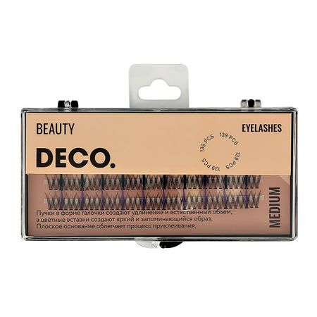 Пучки ресниц DECO. COLOR с плоским основанием mix color жанель харрис держи друзей близко