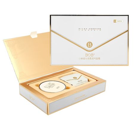 Основа-кушон тональная для лица BOB LAMB SKIN BB CUSHION в комплекте сменный блок тон C01 блок бумаги