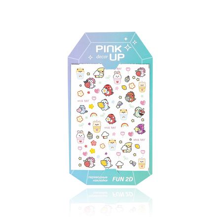 Наклейки для ногтей PINK UP DECOR FUN переводные тон 84 наклейки 3d лондон 2510 5