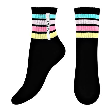 Носки женские MINIMI MINI SPORT CHIC полосы Nero 35-38 mini house diy оранжерея в английском стиле