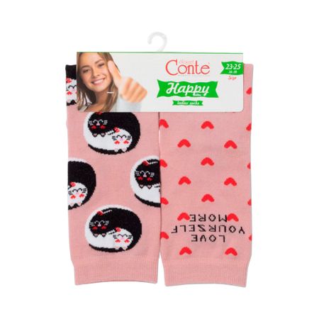 Носки женские CONTE ELEGANT CE HAPPY пепельно-розовый 36-39 ассиметричный принт антон павлович чехов каштанка рисунки а в траугот