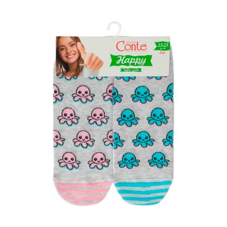 Носки женские CONTE ELEGANT CE HAPPY светло-серый 36-39 антон павлович чехов каштанка рисунки а в траугот