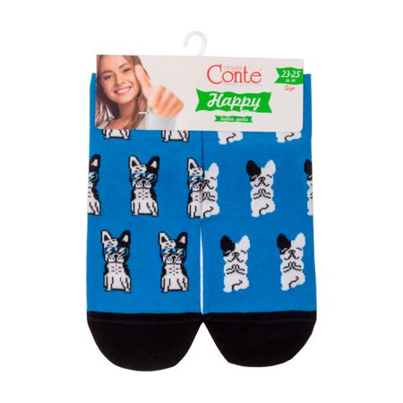 Носки женские CONTE ELEGANT CE HAPPY синий 36-39 ассиметричный принт евгения петровна бахурова обведем рисунки