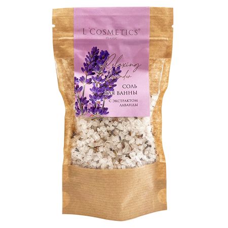 Соль для ванн LCOSMETICS с экстрактом лаванды 150 г рами блект три энергии забытые каноны здоровья и гармонии