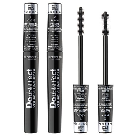 Тушь для ресниц DEBORAH MASCARA DOUBLE EFFECT двойной эффект тон черный полина лосева против часовой стрелки что такое старение и как с ним бороться