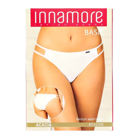 Трусы женские INNAMORE UNDERWEAR танга средней посадки bianco, 3