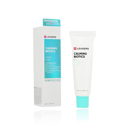 Крем-маска для лица LEADERS CALMING BIOTICS для чувствительной кожи успокаивающая 80 мл софи кинселла ты умеешь хранить секреты